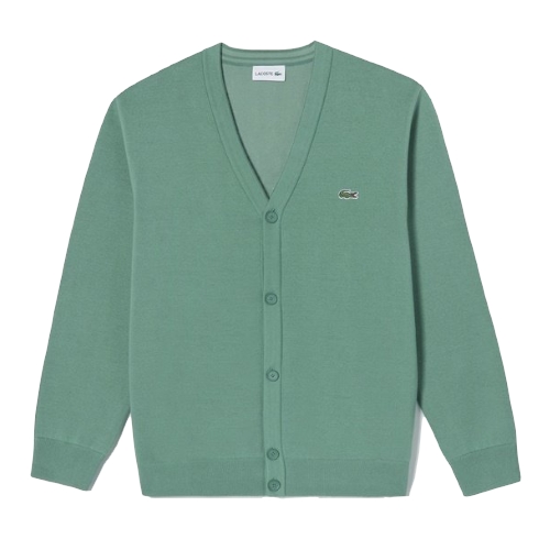 동일드방레 라코스테 더블페이스 와이넥 가디건 AH022E-53G (KX5, 그린)