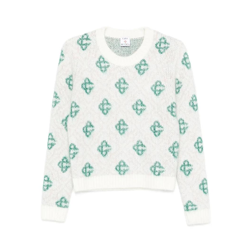 카사블랑카 패턴 크루 넥 스웨터 WPF25KW102201 T_이미지