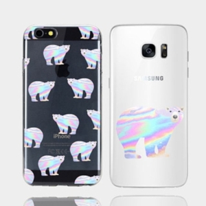 YAN 아이폰11 프로 홀로그램 곰 젤리케이스