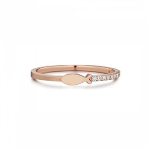 골든듀 럭키리치플레인 다이아몬드 반지-210103212 14K AMC HN