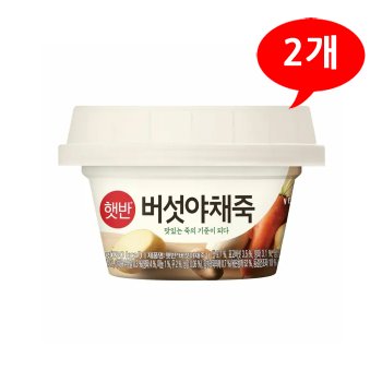 CJ제일제당 햇반 버섯야채죽 268g (2개)_이미지