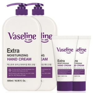 터치미 바이존 바세린 엑스트라 모이스처라이징 핸드크림 500ml+60ml (500ml 2개+60ml 2개)_이미지