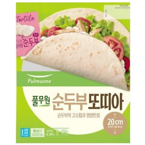풀무원 순두부 또띠아 20cm 5개입 225g (5개)_이미지