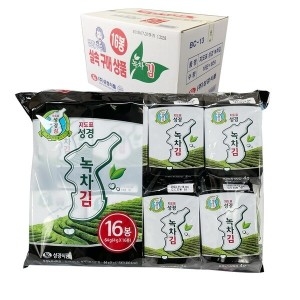 성경 녹차 도시락김 16단 4g
