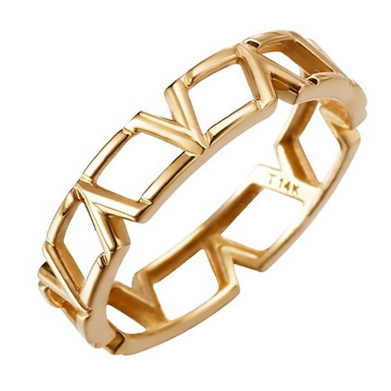 티르리르 14K 골드쇼러브 인피니티 (L) 반지 TRJK4G00301M-L