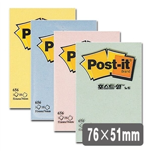 기타 포스트잇 656 노랑 51X76mm 3개 KYR-WFFSI44