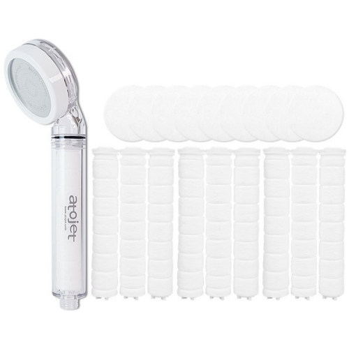 아토젯 녹물제거 필터샤워기 (본체 1개 + 필터 9개 + 헤드필터 9개)