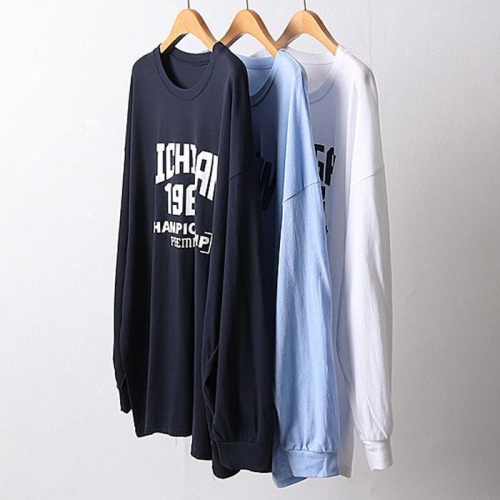 강물처럼 빅사이즈티 F337L511 1968오버핏면긴팔티 NS 42522928A