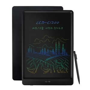 [불명] 지니큐 12인치 컬러글씨 전자노트 LCD-C1200