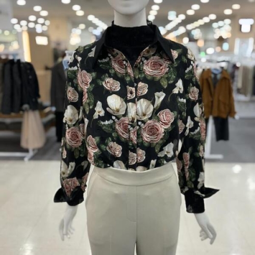 스위트숲 sh06 로쉬에 플라워 시스루블라우스 OC4LST3 E46612237_이미지