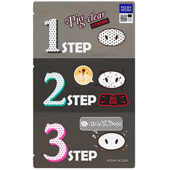  홀리카홀리카 피그노즈 클리어 블랙헤드 3step 키트 스트롱 코팩 [1매]