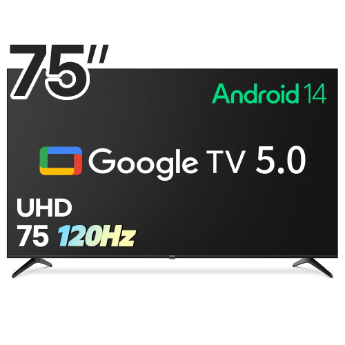 이스트라  AI 맥스 75 UHD 구글 5.0 스마트TV 이동형 패키지 (이스트라 이동형 스탠드 A타입)_이미지