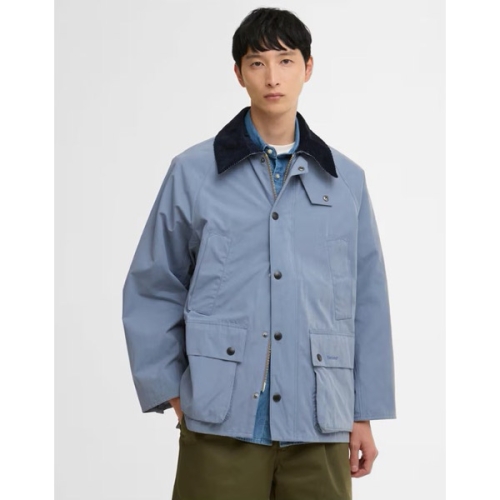 바버 남여공용 블루 OS Peached Bedale 캐주얼 자켓 URJU6E106 B2