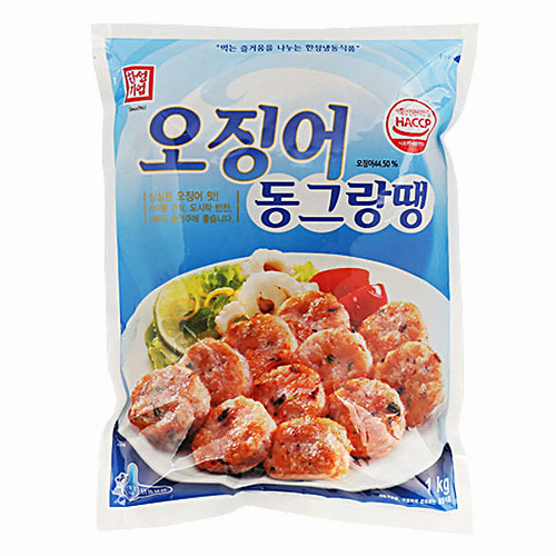한성기업 오징어 동그랑땡 1kg (6개)_이미지