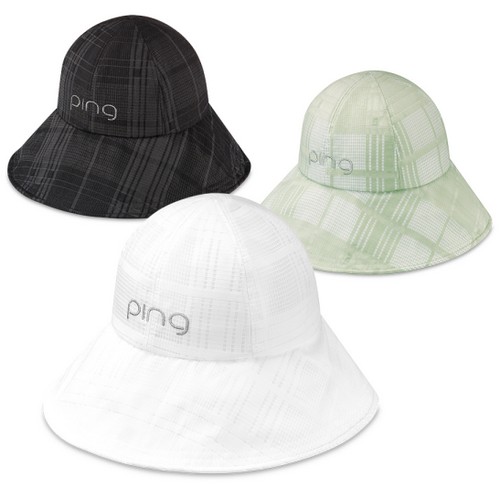 핑 2024 체크 와이드 캡_이미지