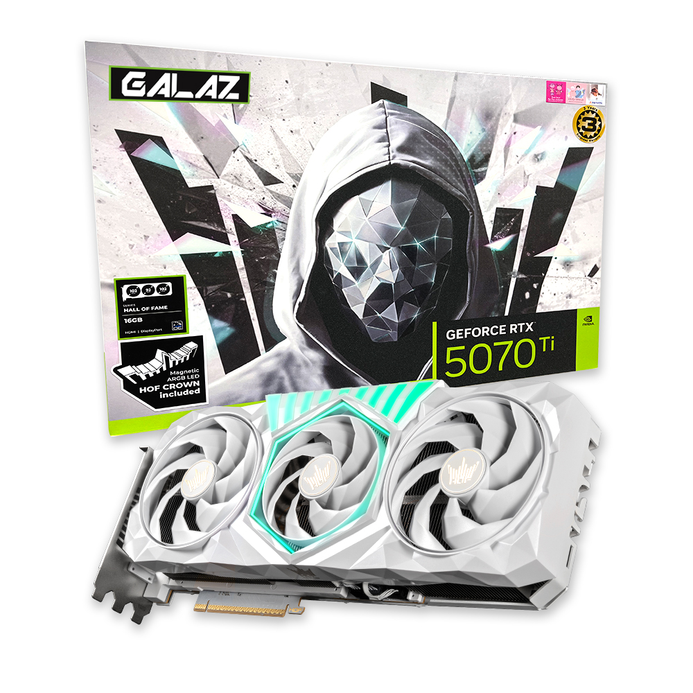 갤럭시 GALAZ 지포스 RTX 5070 Ti HOF GAMING D7 16GB_이미지
