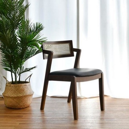 레트로하우스 라떼 라탄 원목 의자 (1개)_이미지