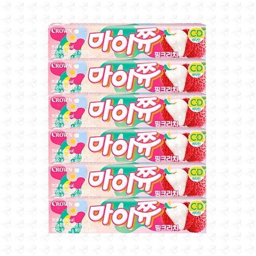 크라운제과 마이쮸 핑크리치 44g (6개)