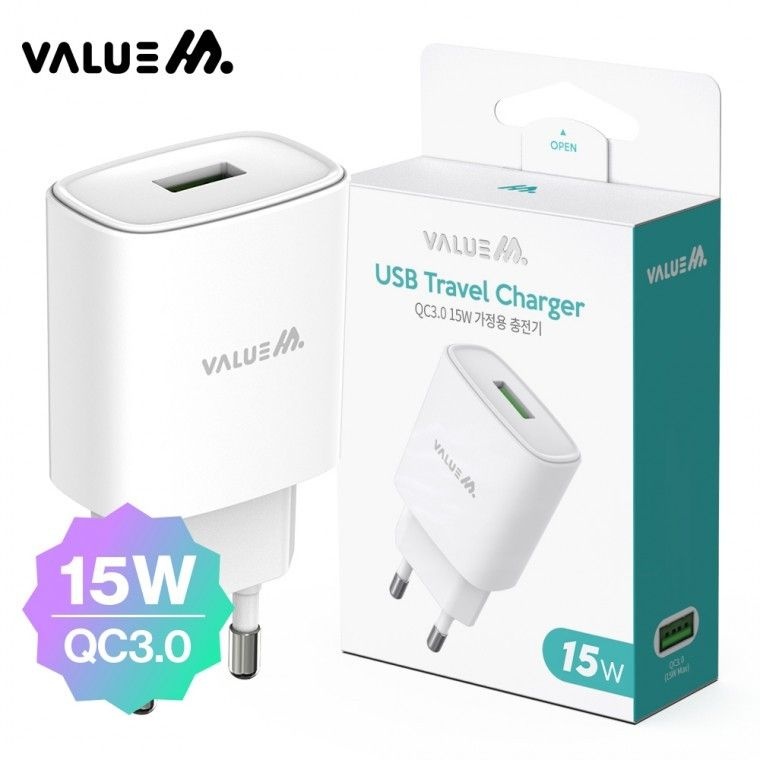 QC3.0 15W 1포트 가정용 고속충전기