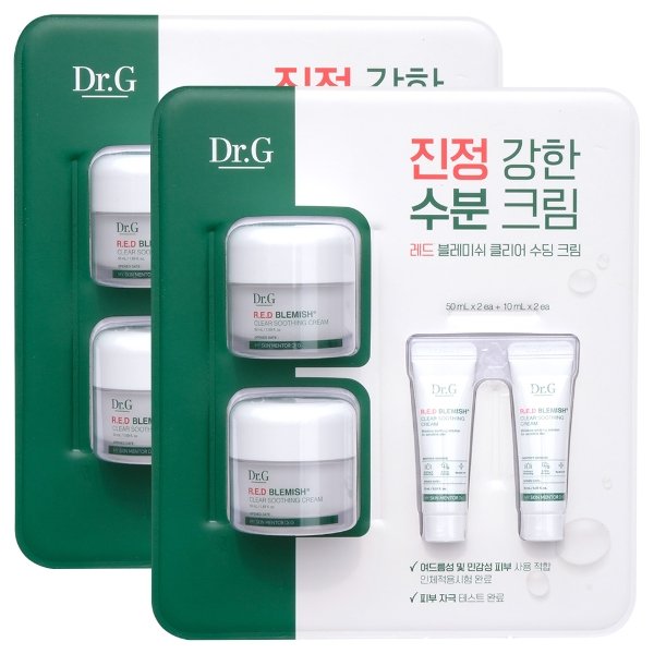 고운세상 닥터지 레드 블레미쉬 클리어 수딩 크림 50ml+10ml (50ml 4개+10ml 4개)