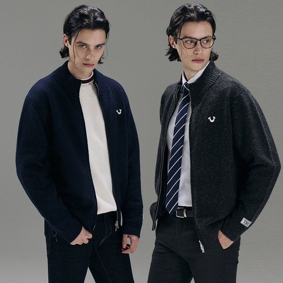 트루릴리젼 남성 니트 집업 가디건 1종 3135226_이미지