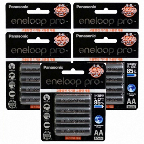 파나소닉 에네루프 프로 니켈수소 AA (20개)_이미지