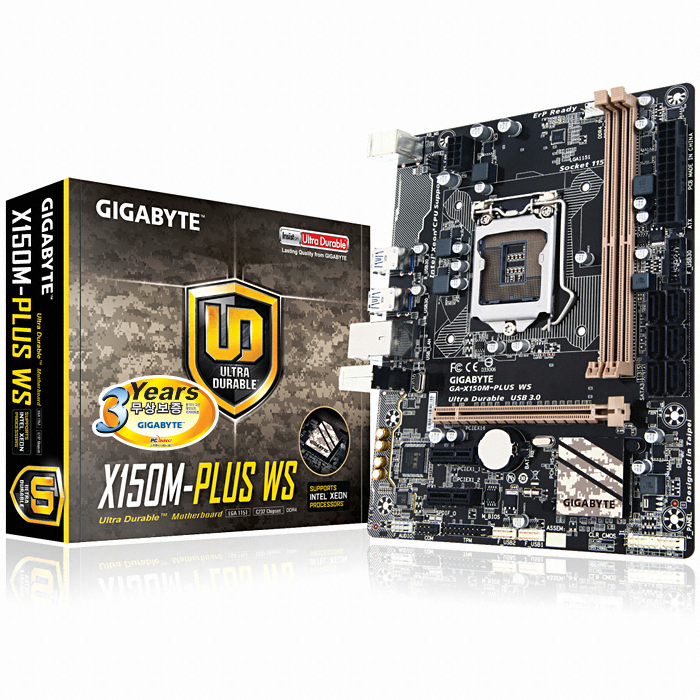 GIGABYTE GA-X150M-PLUS WS 듀러블에디션 피씨디렉트_이미지