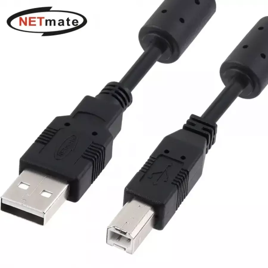 USB 2.0 A-B 노이즈필터 케이블 블랙