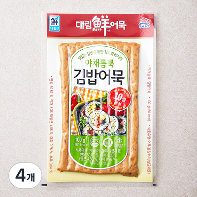 사조대림 대림선 야채듬뿍 김밥어묵 100g (4개)_이미지