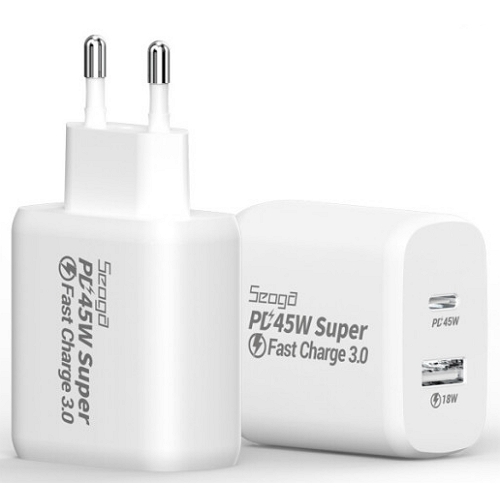 서가 PD PPS 45W 2포트 충전기 SG-PDC4500A (케이블미포함, 1개)_이미지