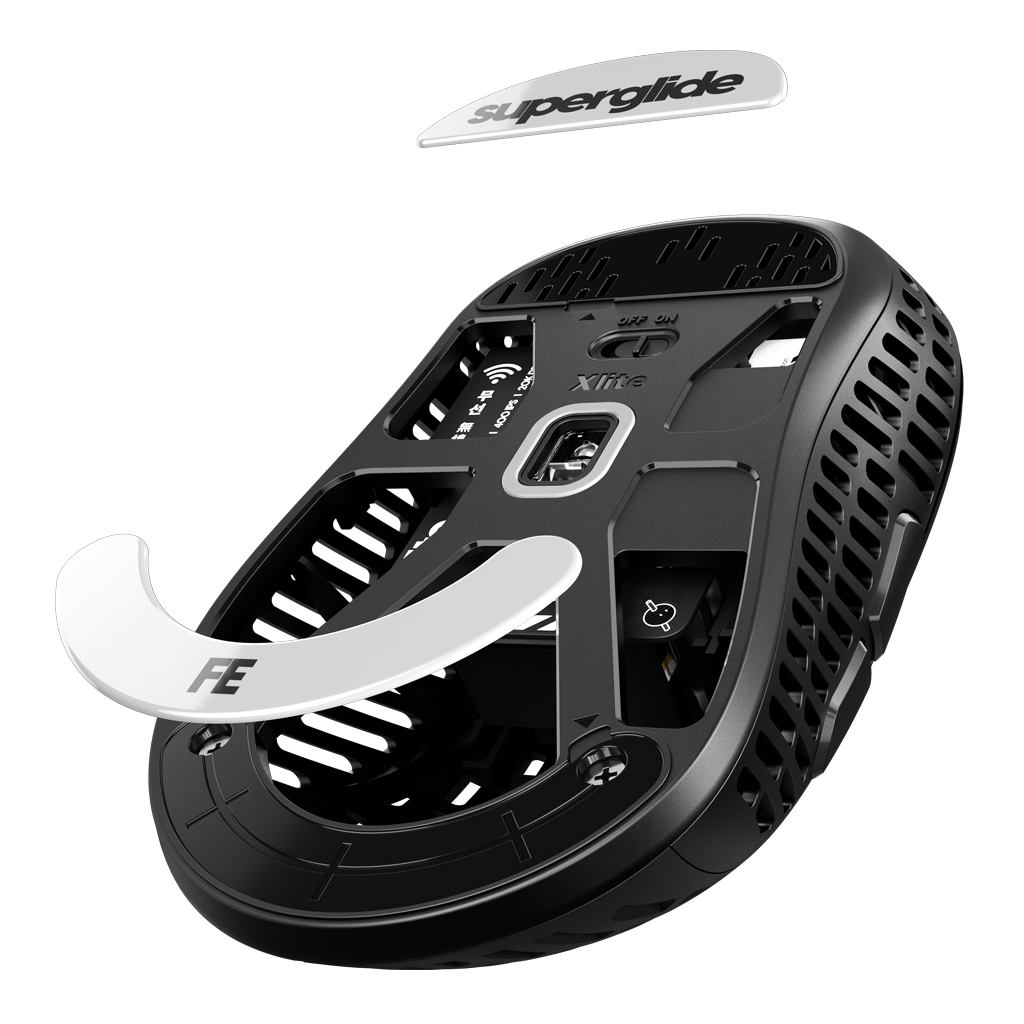 Pulsar Xlite 무선 전용 슈퍼글라이드 마우스 유리피트 (화이트)_이미지