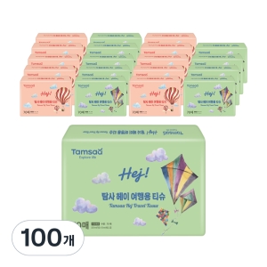 쿠팡 탐사 헤이 여행용 티슈 70매 (100팩)