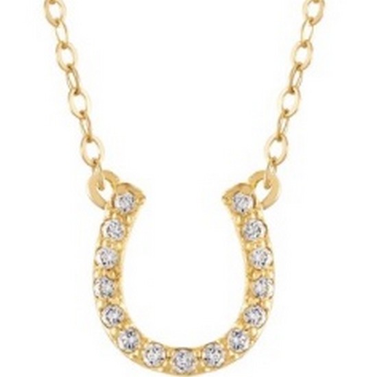 NeeGee 14K GOLD 루시드 말발굽 목걸이_이미지