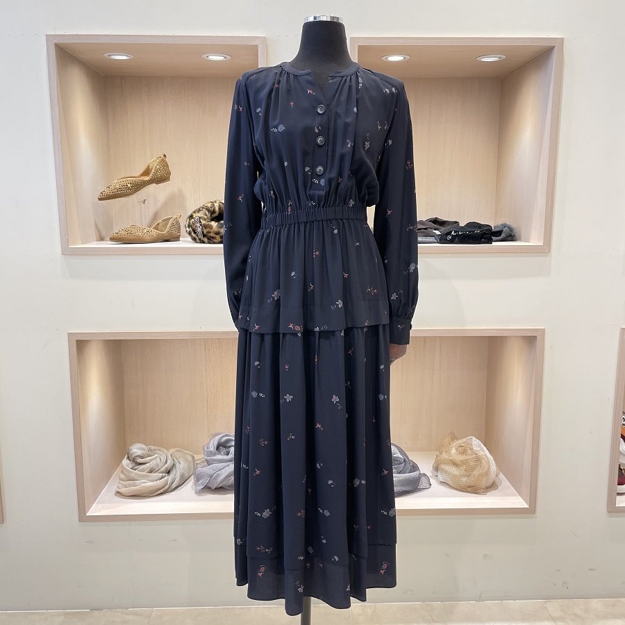 혜공 도호 실크 모니브 원피스 DU3OP210