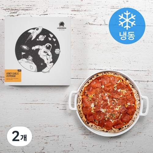 엘케이푸드 우주인피자 허니갈릭 페퍼로니 냉동 386g (2개)_이미지