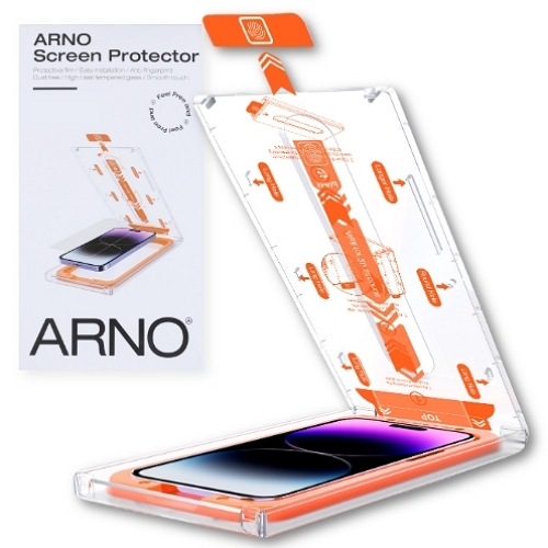 아이폰14 아르노 간편부착 강화유리 보호필름 (액정 2매)_이미지
