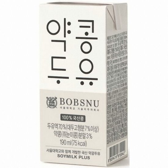 BOBSNU 서울대 약콩두유 오리지널 190ml이미지입니다. 누르면 해당 게시물로 새창이동합니다.