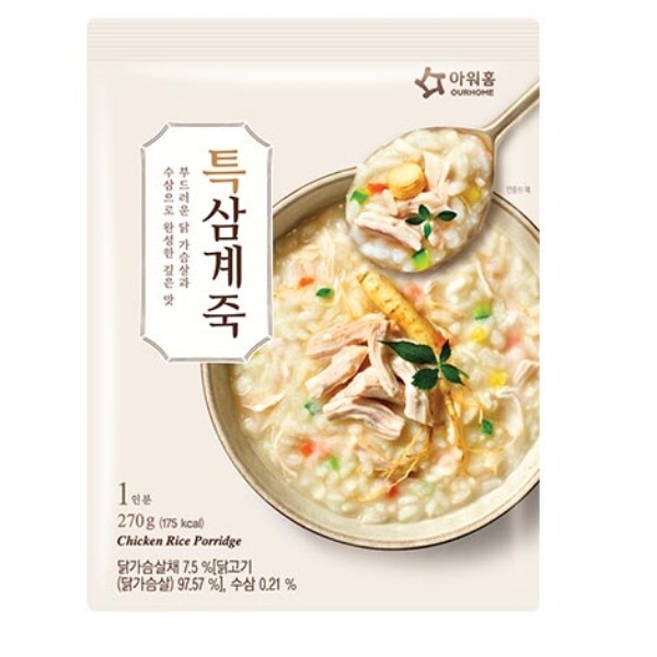 아워홈 바로 특삼계죽 270g (3개)