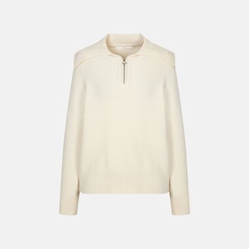 기비 비즈 카라 반집업 니트 GY26S4FRP6491