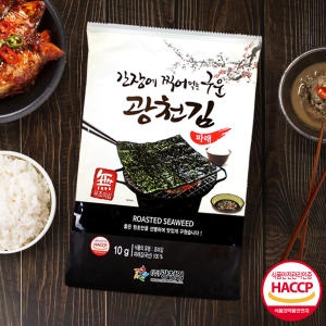 광천김 간장에 찍어먹는 구운 파래김 10g (18개)