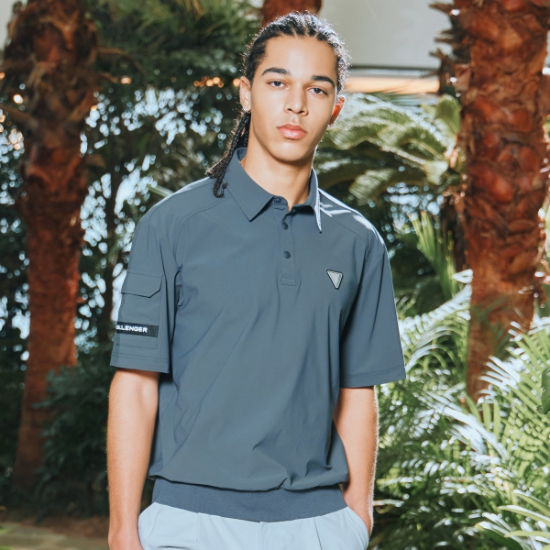  챌린저 냉감트리코트 소매포켓 블루종 반팔티셔츠 CHD2MST0245CH