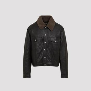 입생로랑 생로랑 자켓 801809 YCRH2 1327 NOIR VERT OFFICIER