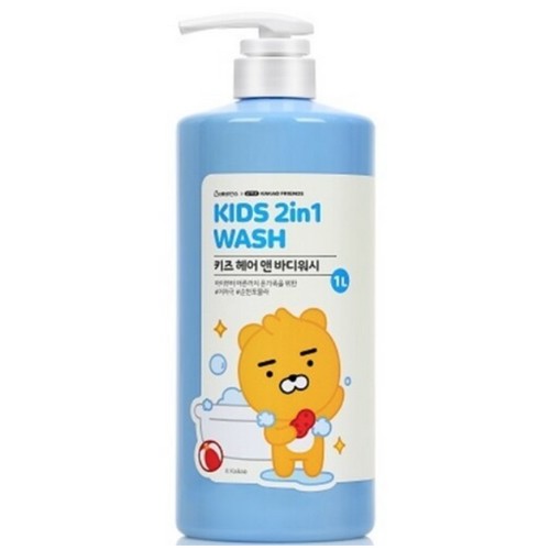 베비언스 리틀프렌즈 키즈 2in1 헤어 앤 바디워시 1000ml