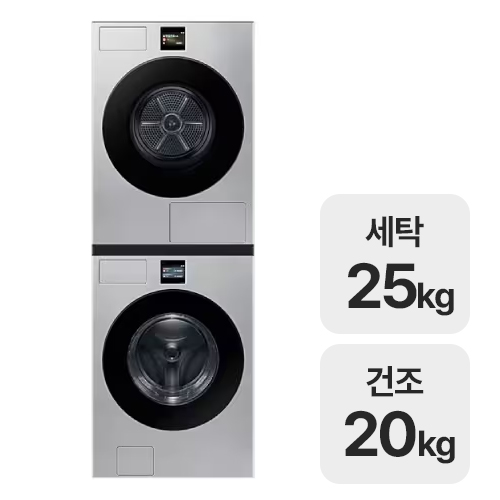 삼성전자 비스포크 AI WF80F25BDT + DV80F20DDT (일반설치)_이미지