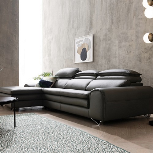 자코모 데이븐 카우치 기능성 이태리 천연통가죽 소파 4인용_이미지