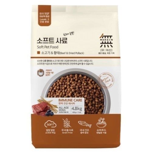 독 소프트 사료 소고기&황태 4.8kg
