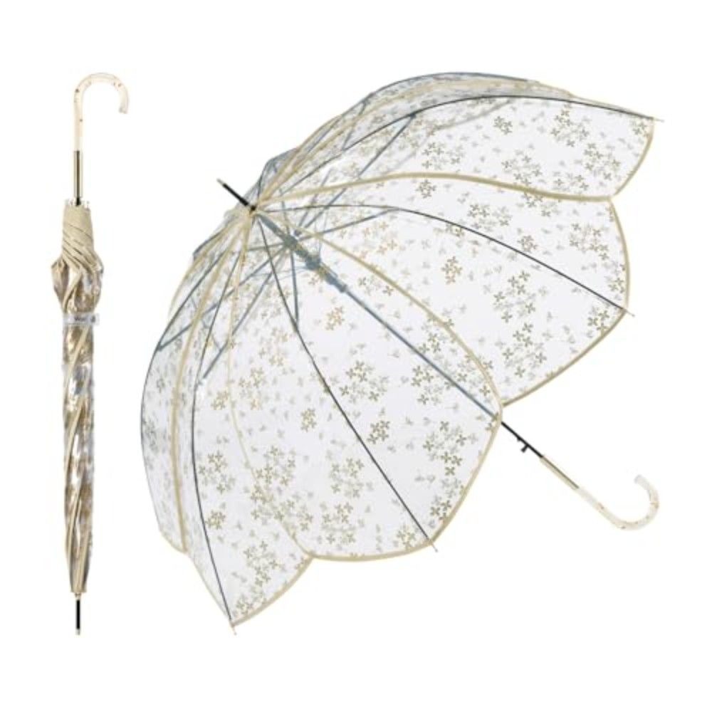 W.P.C 금목서 은목서 플라워 비닐 여성 장우산 PT-082-001