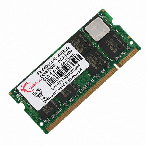 G.SKILL 노트북 DDR2-800 CL-5 SQ So-Dimm 패키지 디직스 (4GB(2Gx2))_이미지
