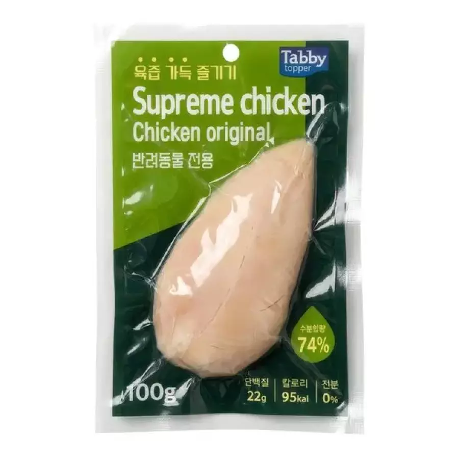 테비토퍼 슈프림 치킨 오리지널 100g이미지입니다. 누르면 해당 게시물로 새창이동합니다.