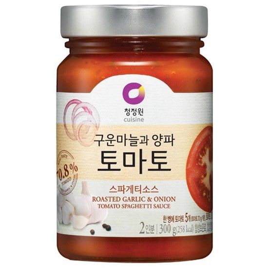 청정원 구운마늘과 양파 토마토 스파게티소스 300g (1개)_이미지
